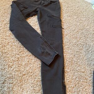 Madewell Black Zipper Detail Skinny Jeans
